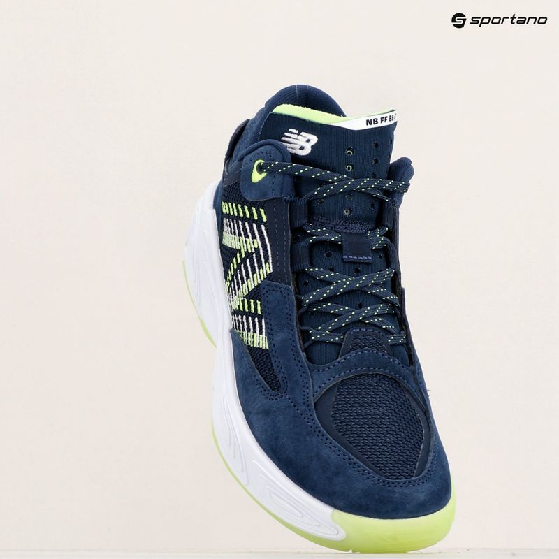 New Balance Fresh Foam BB v2 navy/lime παπούτσια μπάσκετ 9