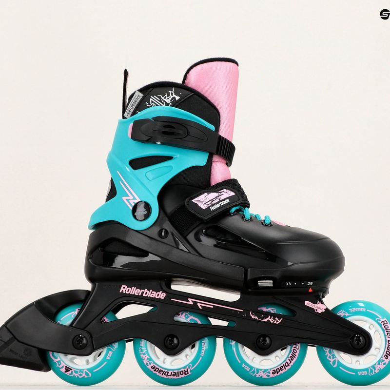 Παιδικά πατίνια Rollerblade Fury black sea/green 8