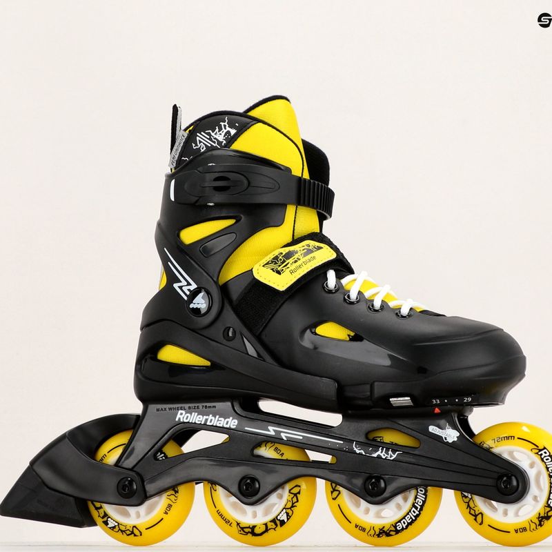 Παιδικά πατίνια Rollerblade Fury black/yellow 9