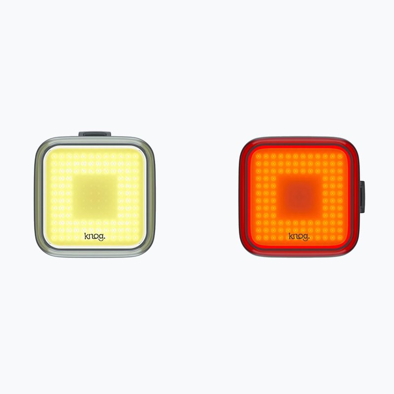 Knog Blinder Square Twinpack μπροστινό + πίσω σετ λαμπτήρων ποδηλάτου 12291