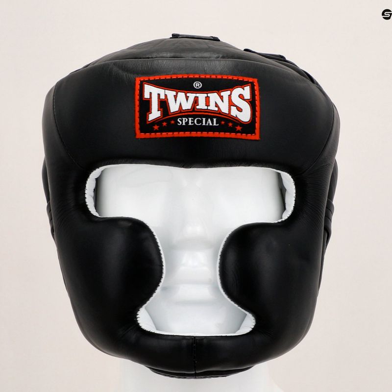 Twins Special Sparring κράνος πυγμαχίας μαύρο 8