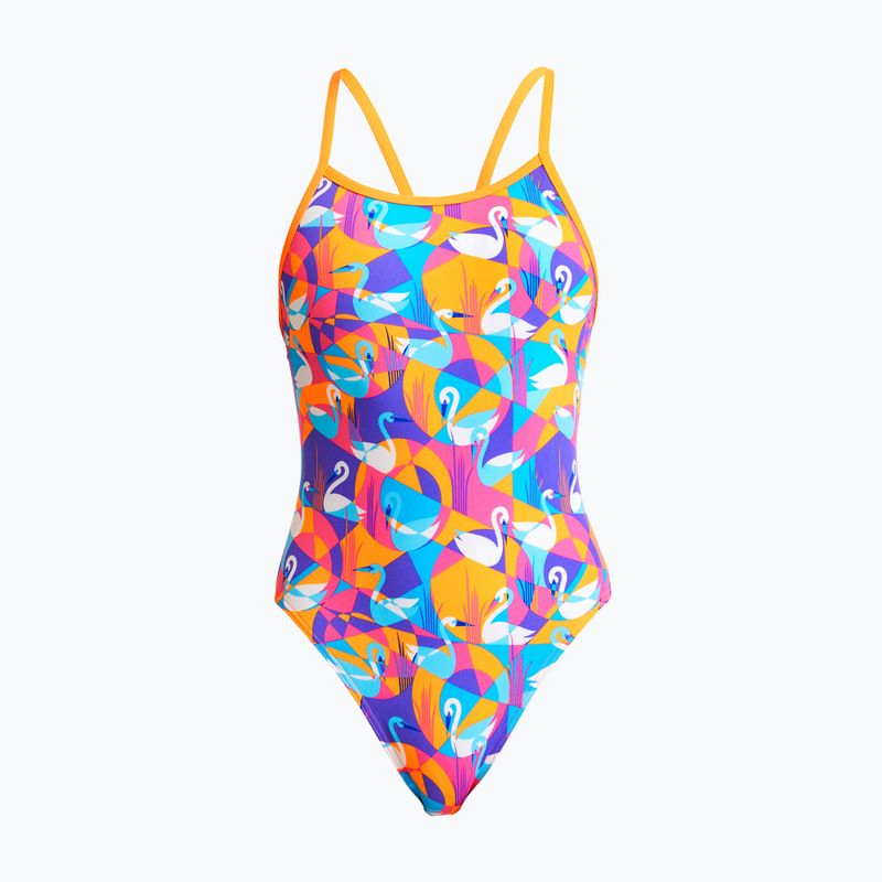 Funkita Eco Single Strap παιδικό μαγιό κίτρινο-ροζ FKS030G7132608 4