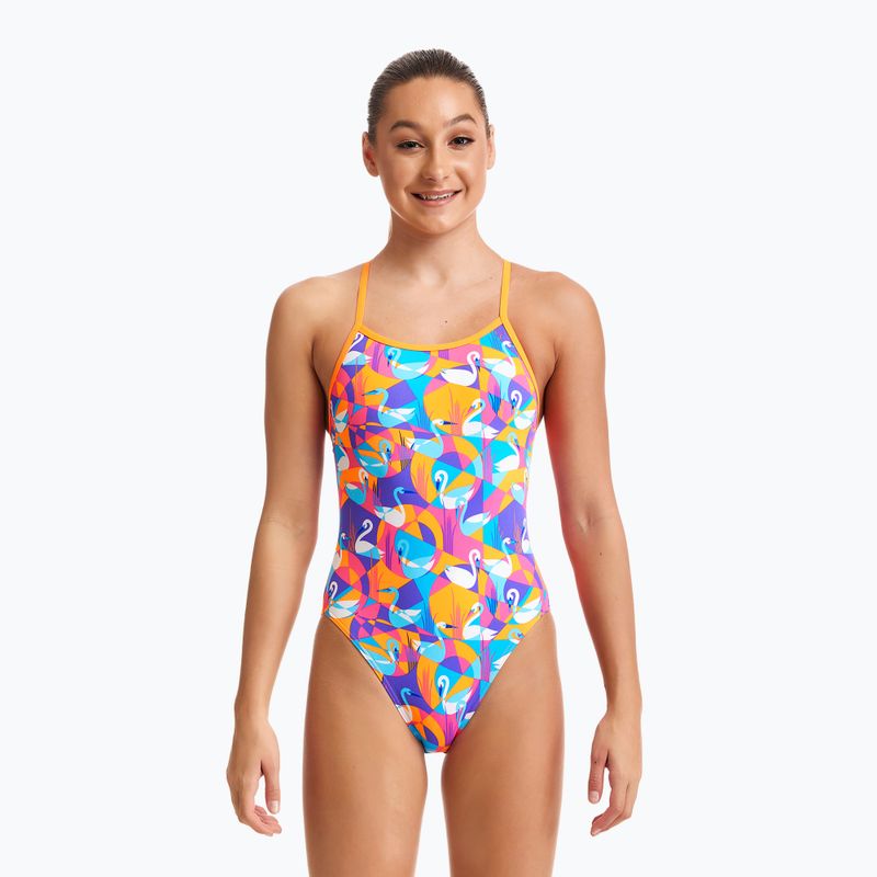 Funkita Eco Single Strap παιδικό μαγιό κίτρινο-ροζ FKS030G7132608 5