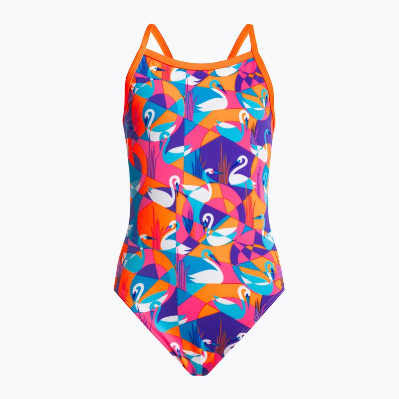 Funkita Eco Single Strap παιδικό μαγιό κίτρινο-ροζ FKS030G7132608