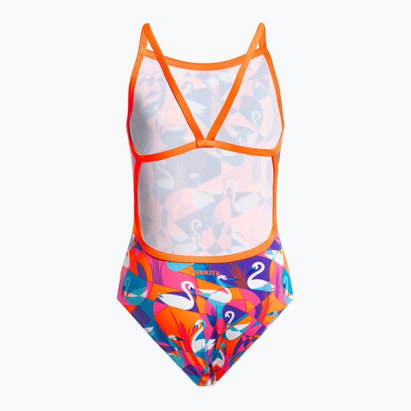 Funkita Eco Single Strap παιδικό μαγιό κίτρινο-ροζ FKS030G7132608 2