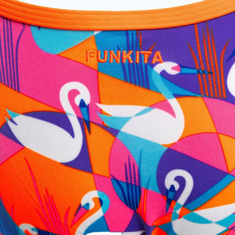 Funkita Eco Single Strap παιδικό μαγιό κίτρινο-ροζ FKS030G7132608 3