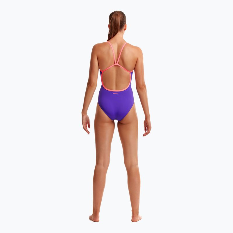 Γυναικείο ολόσωμο μαγιό κολύμβησης Funkita Single Strap One Piece purple punch 6