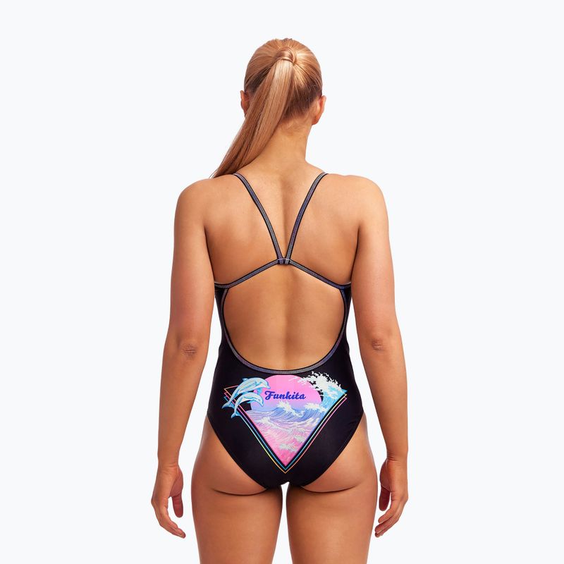 Γυναικείο ολόσωμο μαγιό Funkita Single Strap Μαύρο FS15L7155816 4