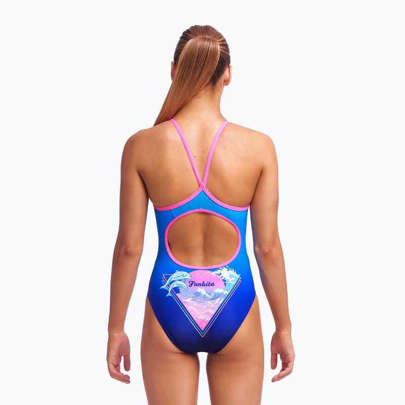 Funkita Diamond Back Ολόσωμο παιδικό μαγιό Μπλε FS11G7155714 4