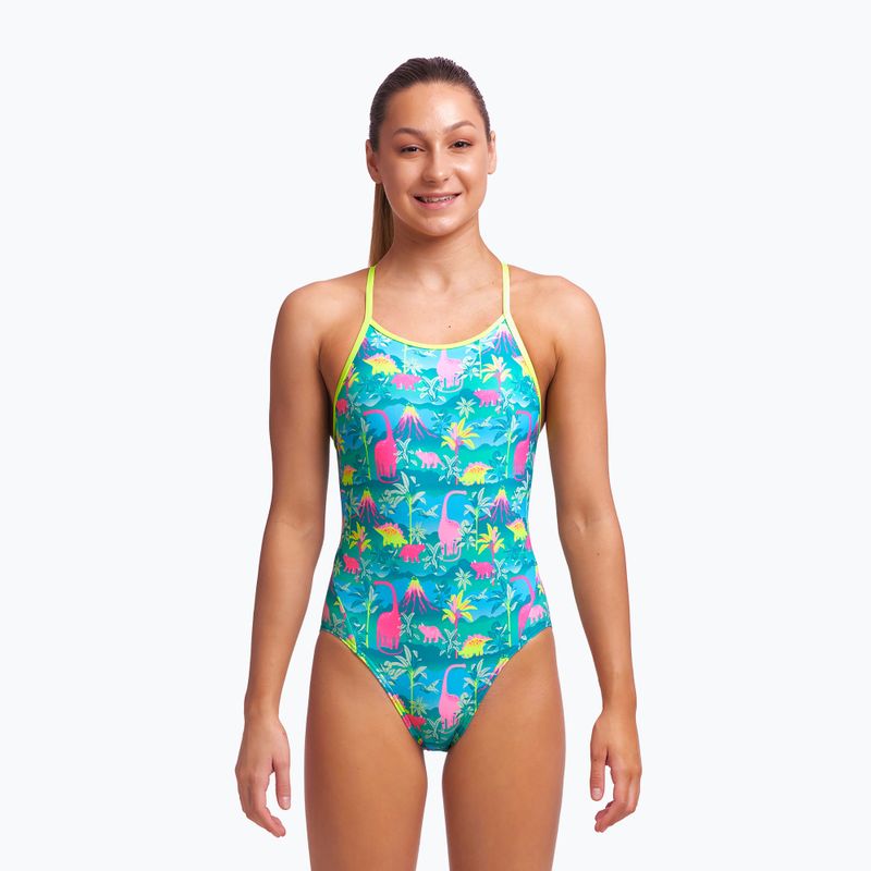 Funkita Diamond Back Ολόσωμο παιδικό μαγιό πράσινο FS11G7153414 2