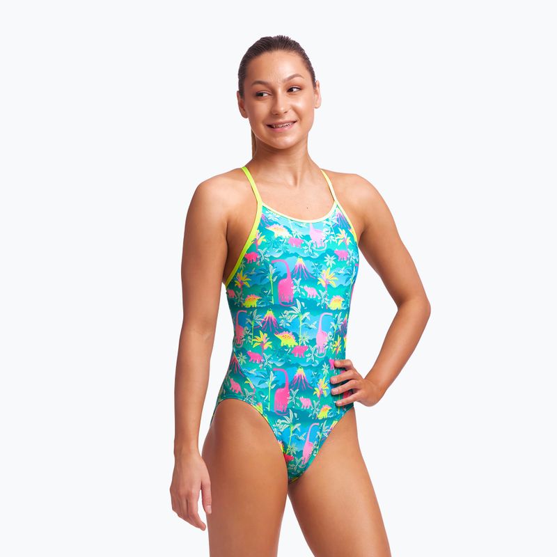 Funkita Diamond Back Ολόσωμο παιδικό μαγιό πράσινο FS11G7153414 3