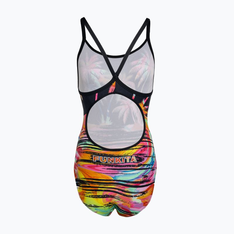 Γυναικείο ολόσωμο μαγιό Funkita Diamond Back One Piece sunset city 2