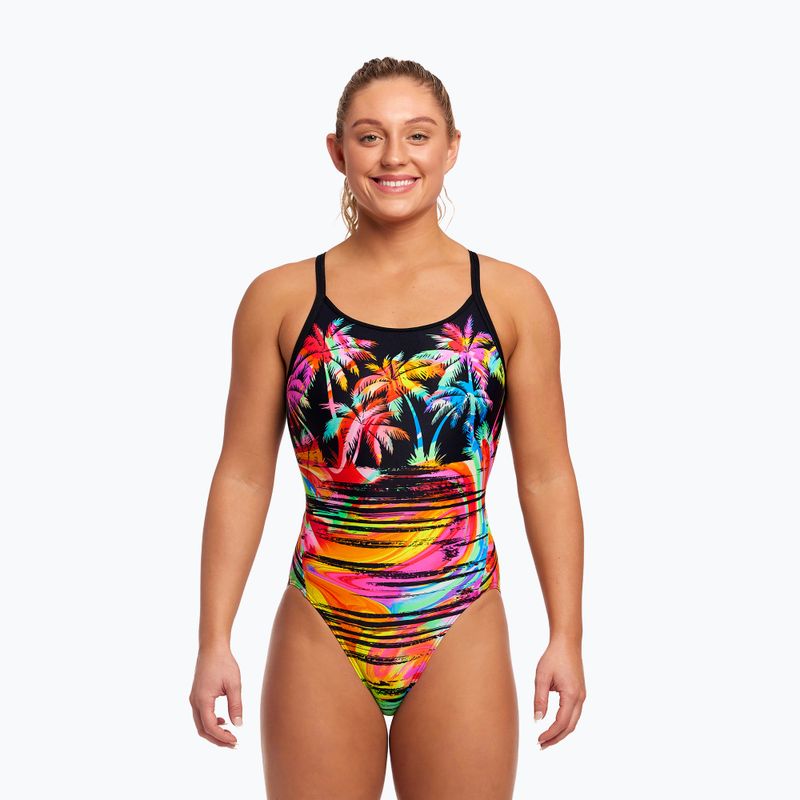 Γυναικείο ολόσωμο μαγιό Funkita Diamond Back One Piece sunset city 5