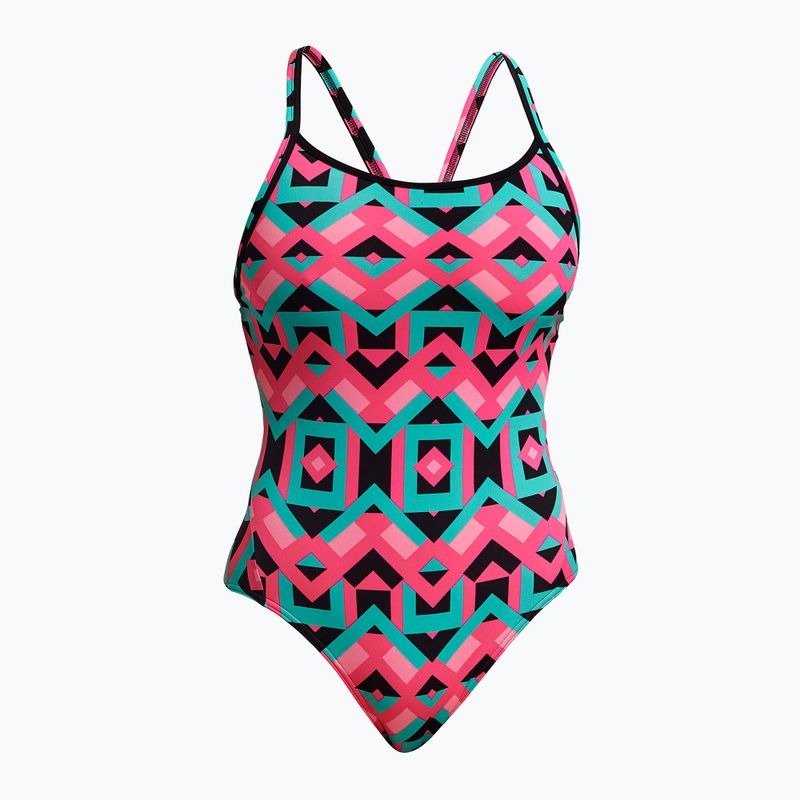 Γυναικείο ολόσωμο μαγιό Funkita Diamond Back One Piece τετράγωνο παλιό