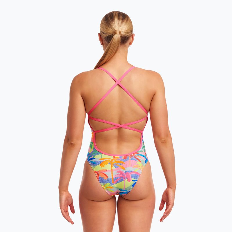 Funkita Strapped In One Piece γυναικείο μαγιό poka palm 4