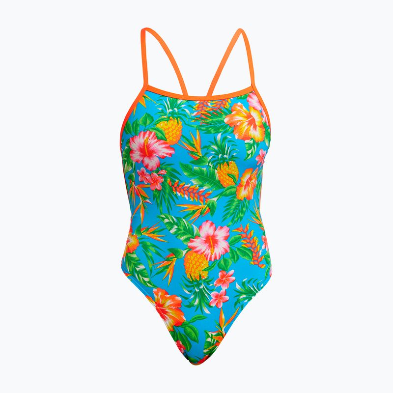 Γυναικείο ολόσωμο μαγιό κολύμβησης Funkita Strength One Piece blue hawaii