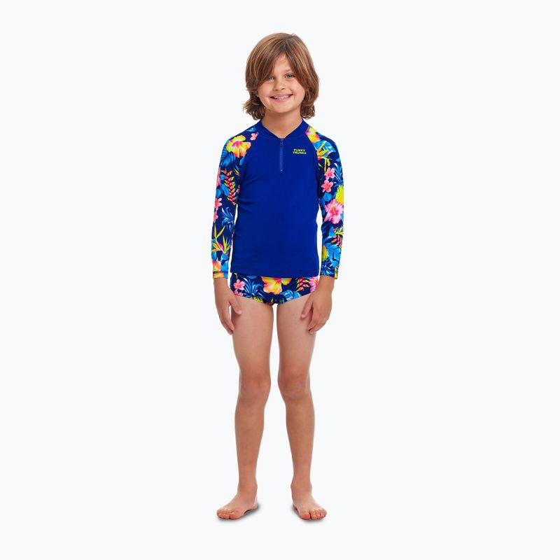 Παιδικό μπλουζάκι κολύμβησης Funky Trunks Zippy Rash Vest in bloom 2