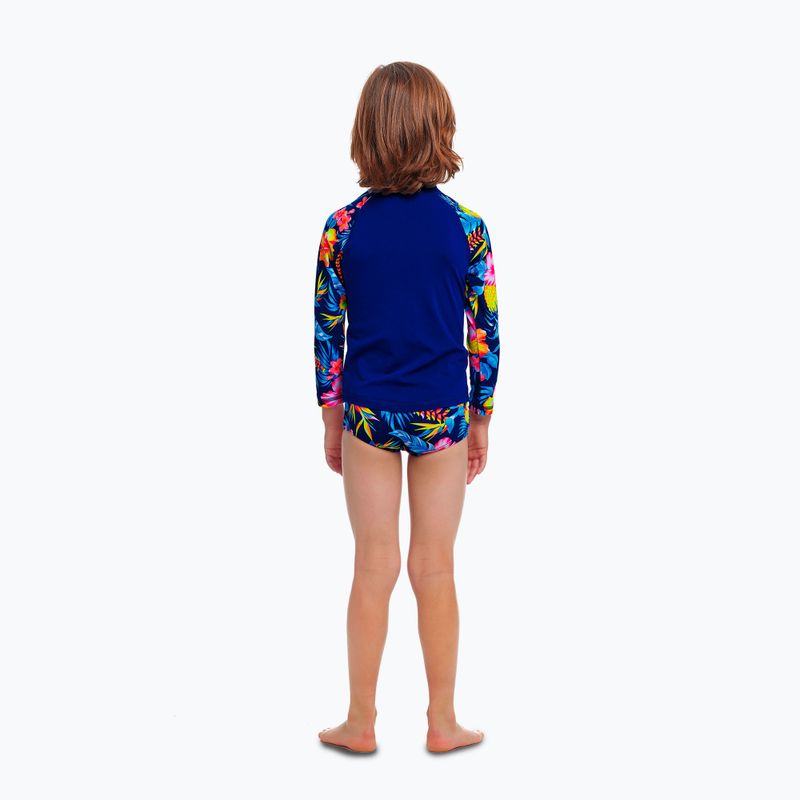 Παιδικό μπλουζάκι κολύμβησης Funky Trunks Zippy Rash Vest in bloom 3