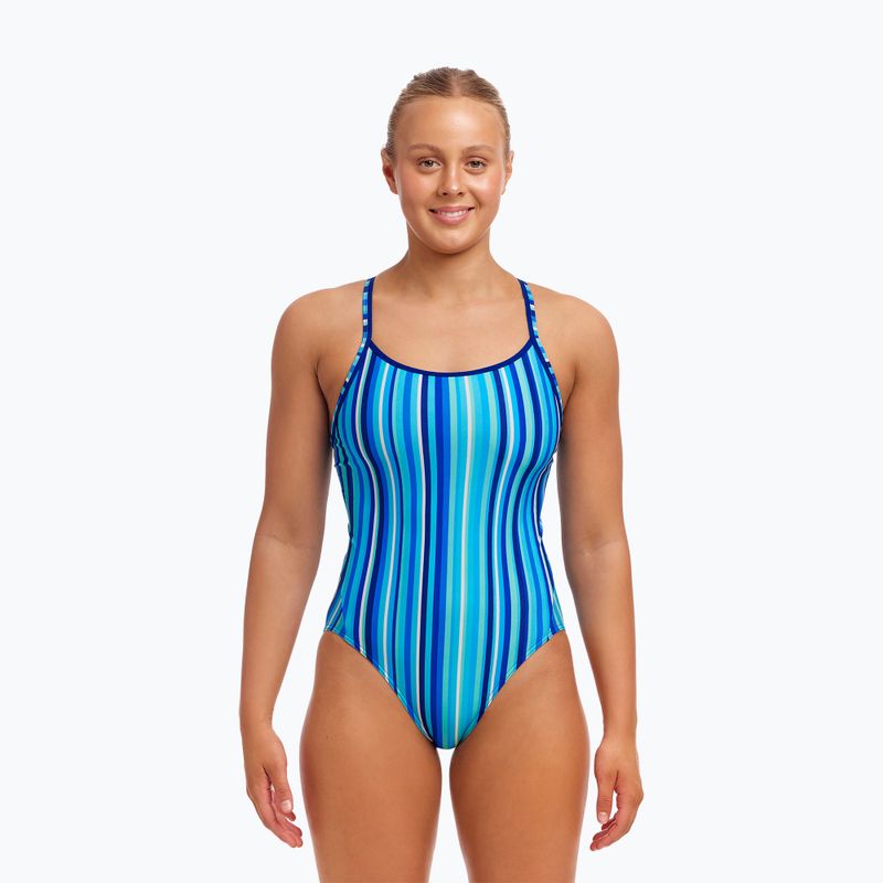 Γυναικείο ολόσωμο μαγιό κολύμβησης Funkita Diamond Back One Piece lane lines 2