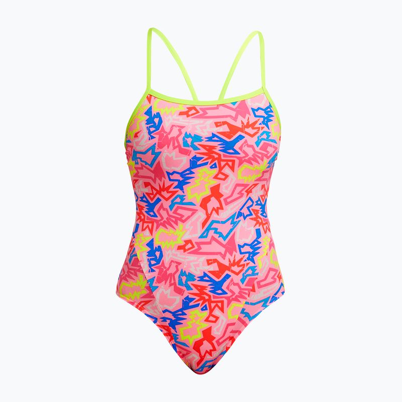 Γυναικείο ολόσωμο μαγιό κολύμβησης Funkita Single Strap One Piece rock star