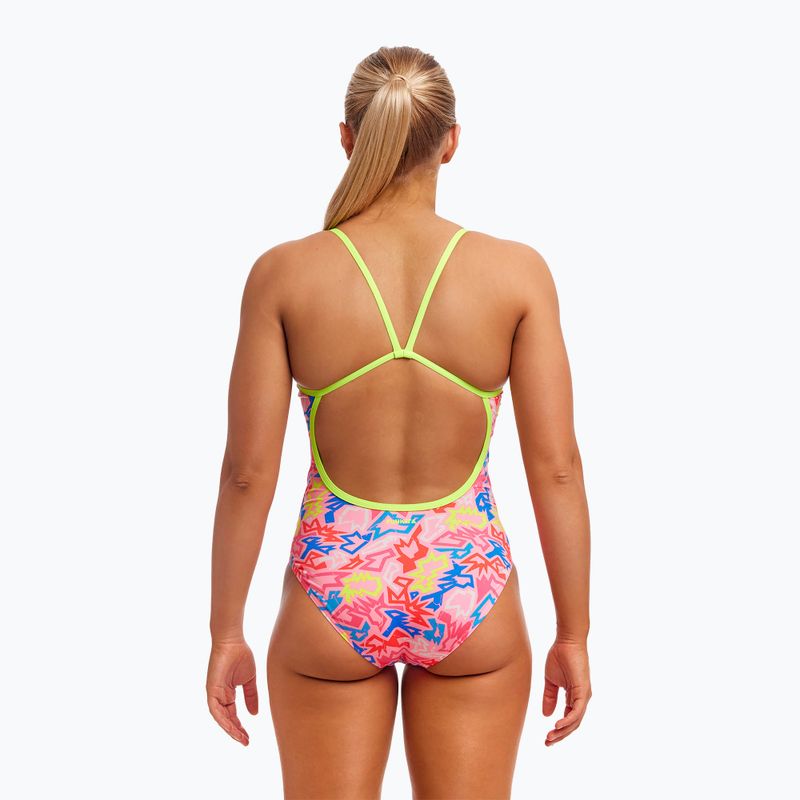 Γυναικείο ολόσωμο μαγιό κολύμβησης Funkita Single Strap One Piece rock star 3