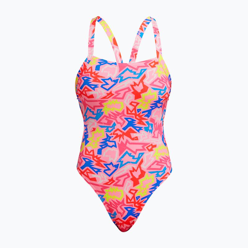 Γυναικείο ολόσωμο μαγιό κολύμβησης Funkita Brace Free One Piece rock star