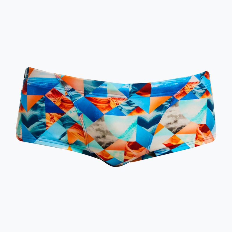 Ανδρικό μποξεράκι κολύμβησης Funky Trunks Classic Trunks smashed wave