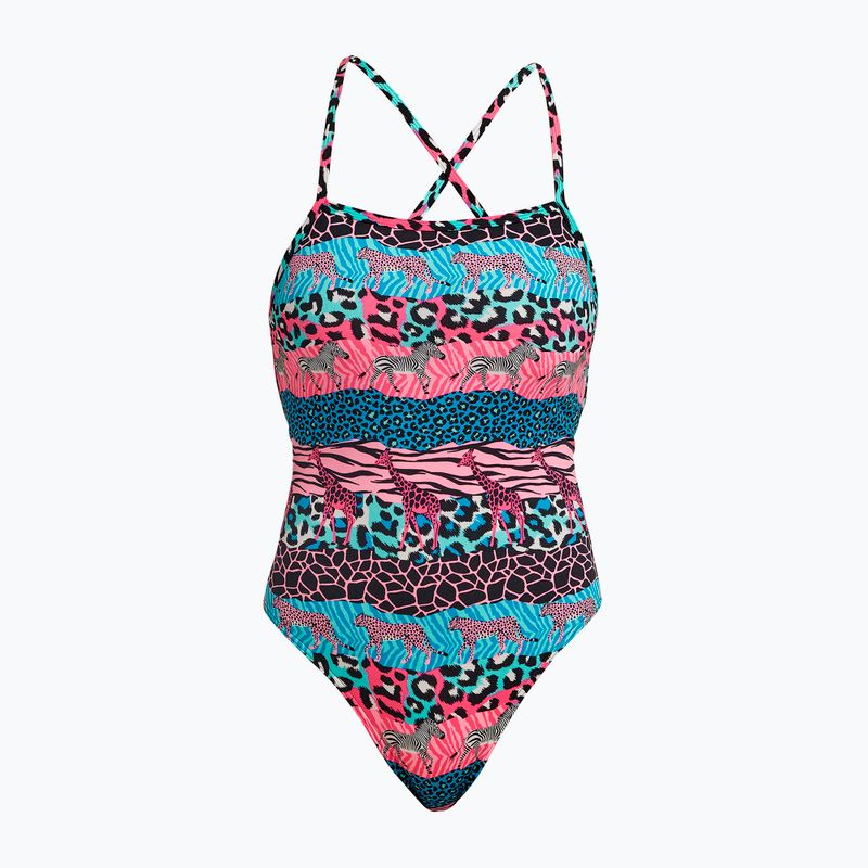 Γυναικείο ολόσωμο μαγιό κολύμβησης Funkita Strapped In One Piece wild things