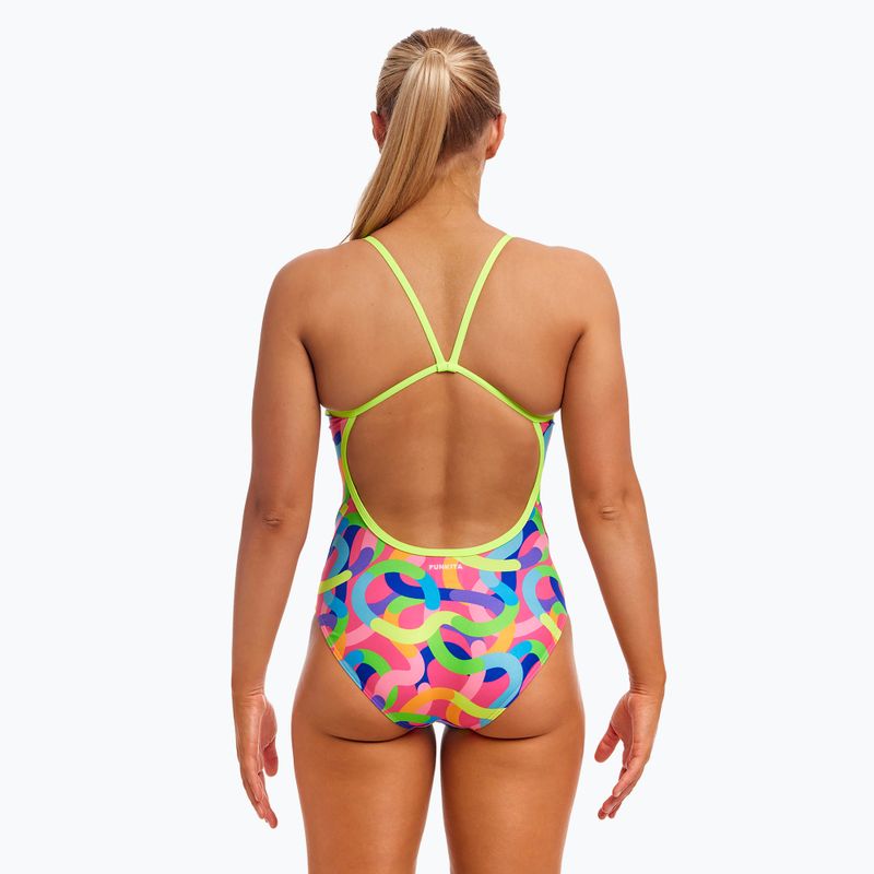 Γυναικείο μαγιό ολόσωμο Funkita Single Strap One Piece curly wurly 3