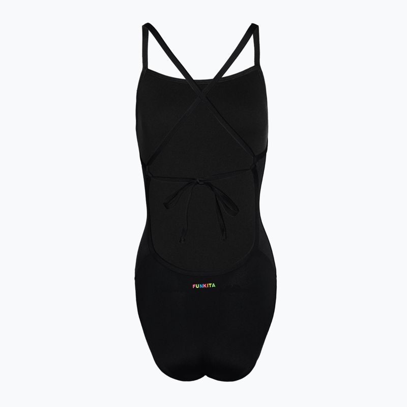 Γυναικείο ολόσωμο μαγιό Funkita Tie Me Tight One Piece still black FKS036L 2