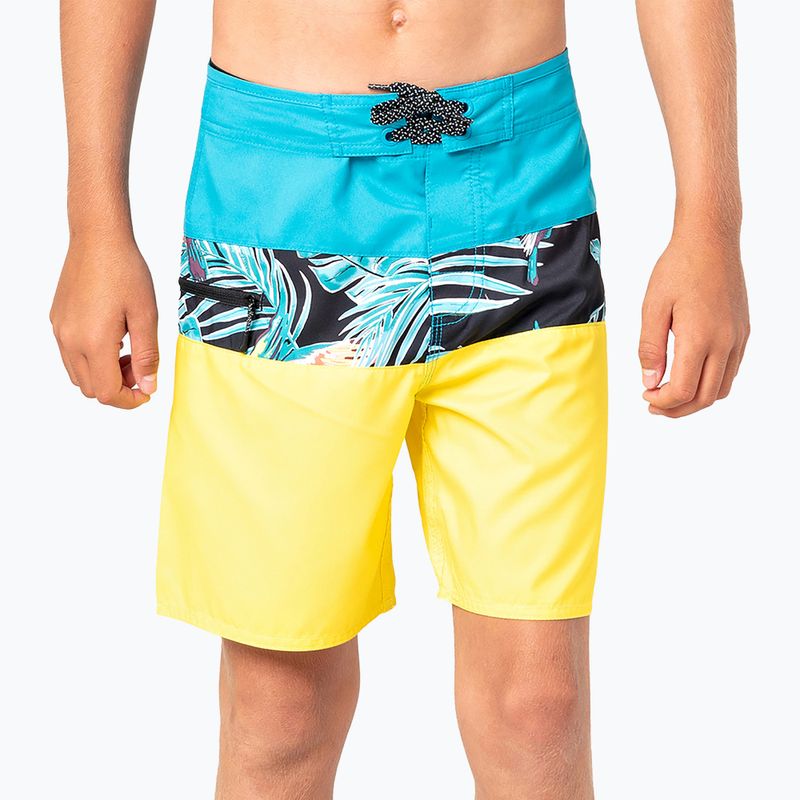 Rip Curl Undertow παιδικό μαγιό μπλε και κίτρινο KBOGI4 6