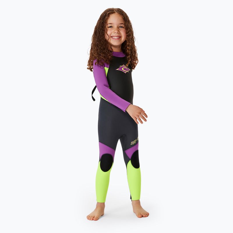 Παιδική στολή κολύμβησης Rip Curl Groms Omega 3/2 Back Zip purple