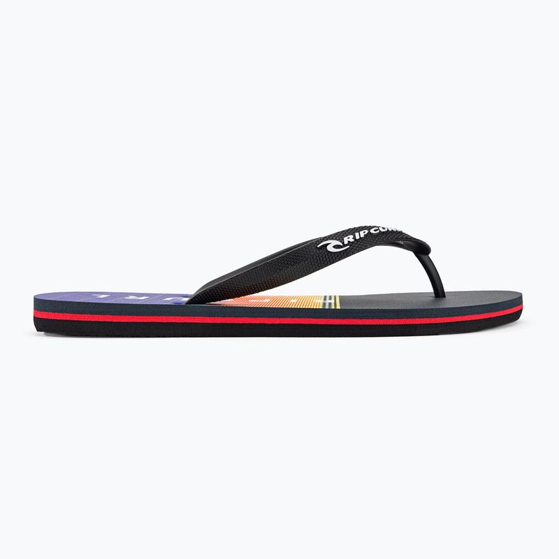 Ανδρικές σαγιονάρες Rip Curl Breaker Open Toe 1163 μαύρο και πορτοκαλί 19XMOT 2