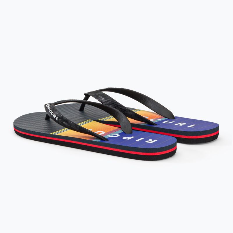 Ανδρικές σαγιονάρες Rip Curl Breaker Open Toe 1163 μαύρο και πορτοκαλί 19XMOT 3