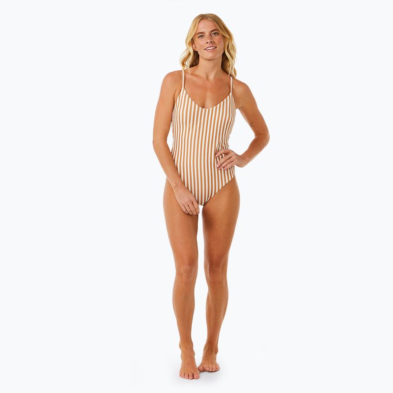 Γυναικείο ολόσωμο μαγιό Rip Curl Premium Cheeky light brown 6