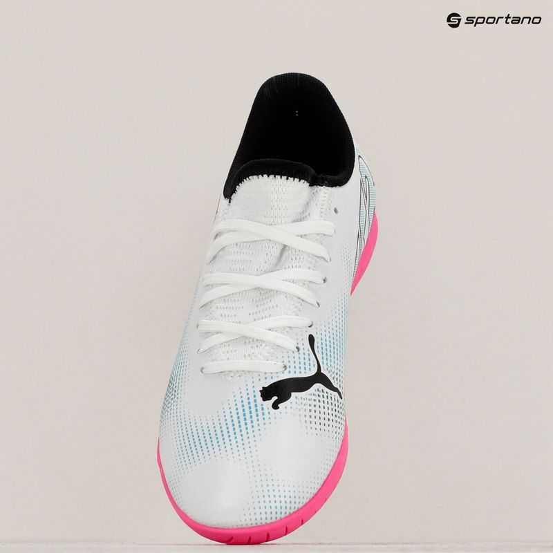 Παιδικά παπούτσια ποδοσφαίρου PUMA Future 7 Play IT puma white/puma black/poison pink 10