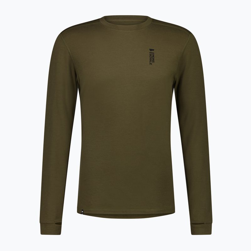 Ανδρικό θερμικό μακρυμάνικο Mons Royale Cascade Merino Base Layer dark olive 5