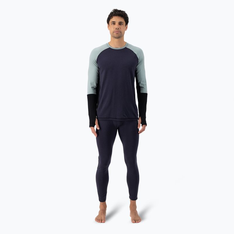 Ανδρικό θερμικό μακρυμάνικο Mons Royale Olympus Merino Base Layer dew/ 9 iron/ black 2