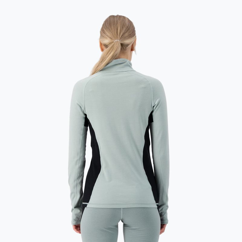 Ανδρικό θερμικό μακρυμάνικο Mons Royale Olympus Merino Base Layer 1/2 Zip dew/ black 3