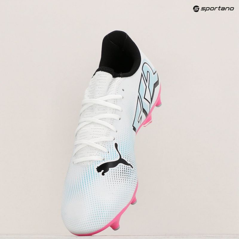 Παπούτσια ποδοσφαίρου PUMA Future 7 Play MxSG puma white/puma black/poison pink 16