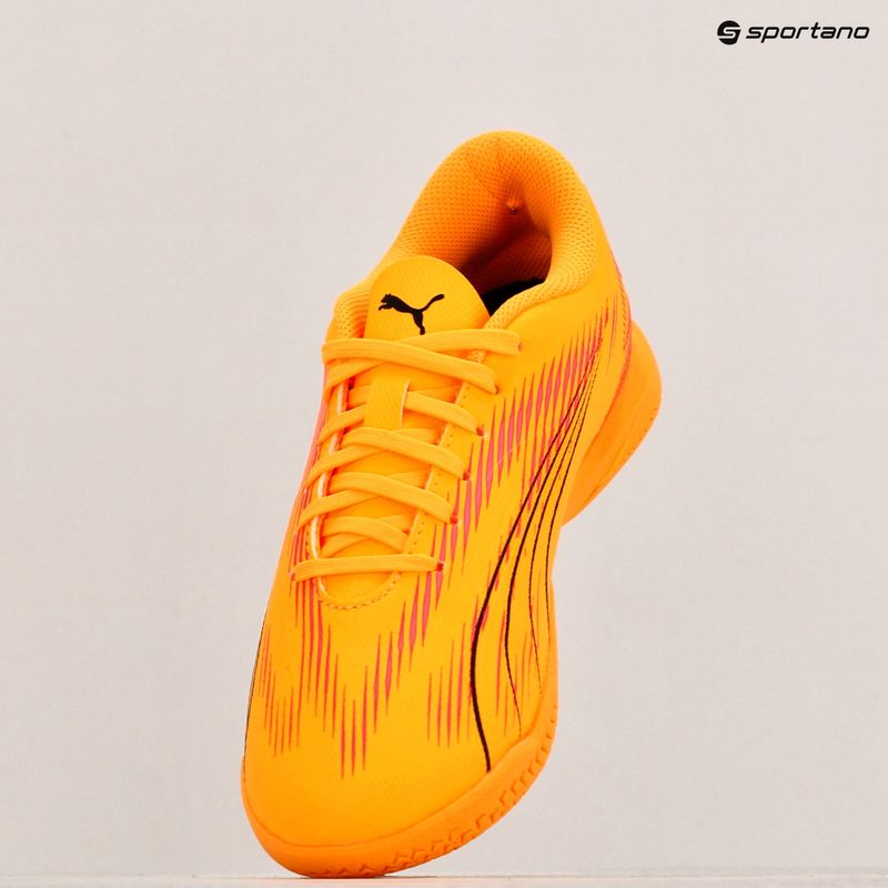 PUMA Ultra Play TT Jr παιδικές μπότες ποδοσφαίρου sunset glow/puma black/sun stream 9