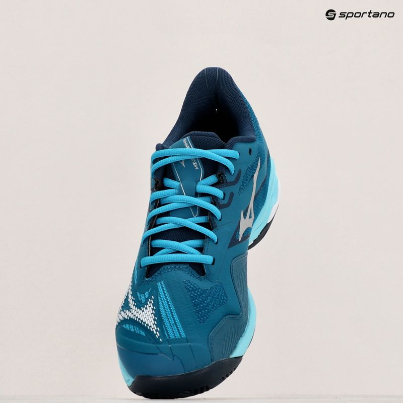 Ανδρικά παπούτσια τένις Mizuno Wave Exceed Light 2 AC moroccan blue / white / bluejay 15