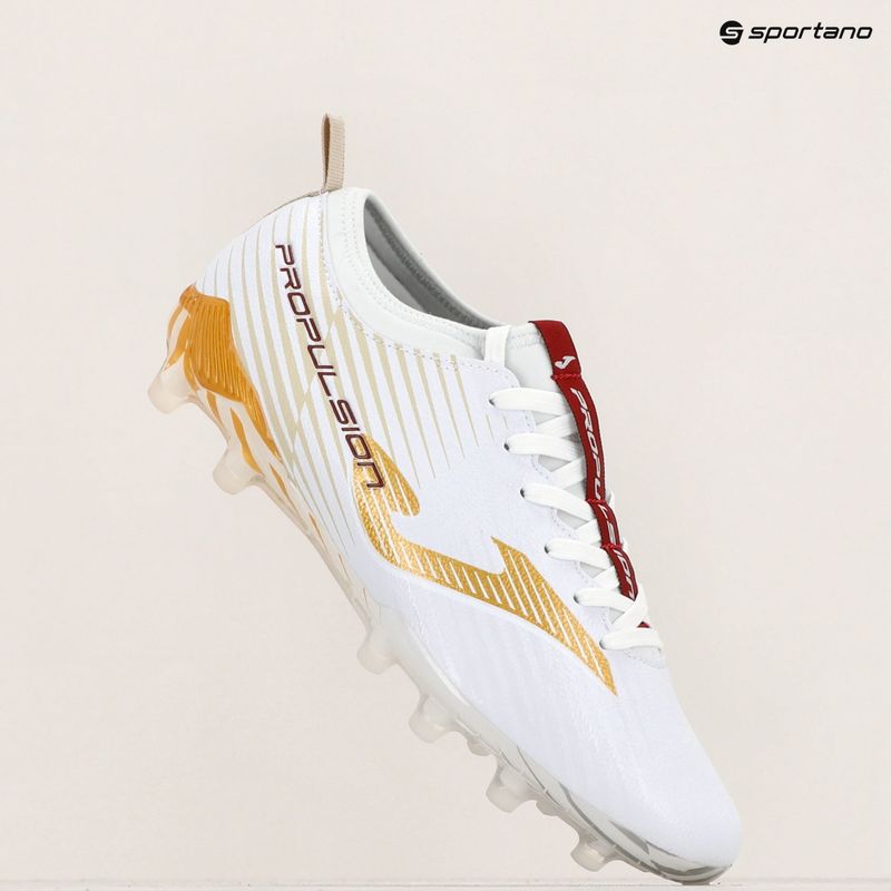 Joma Propulsion Cup FG ανδρικά ποδοσφαιρικά παπούτσια λευκό/χρυσό 10