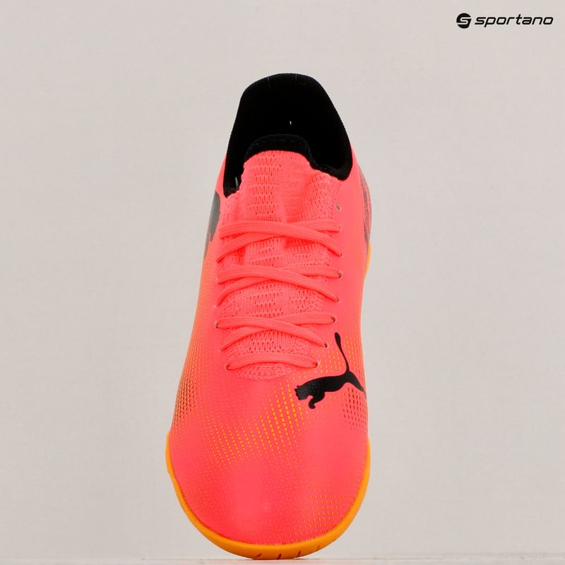 PUMA Future 7 Play IT παιδικά ποδοσφαιρικά παπούτσια sunset glow/puma black/sun stream 15