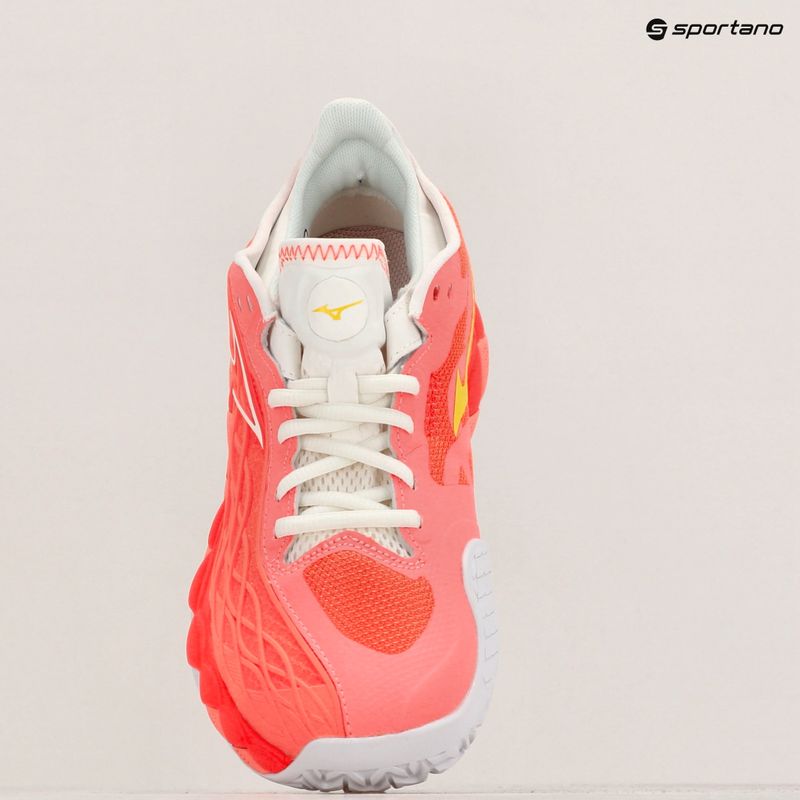 Γυναικεία παπούτσια τένις Mizuno Wave Enforce Tour CC candy coral/snow white/neon flame 9