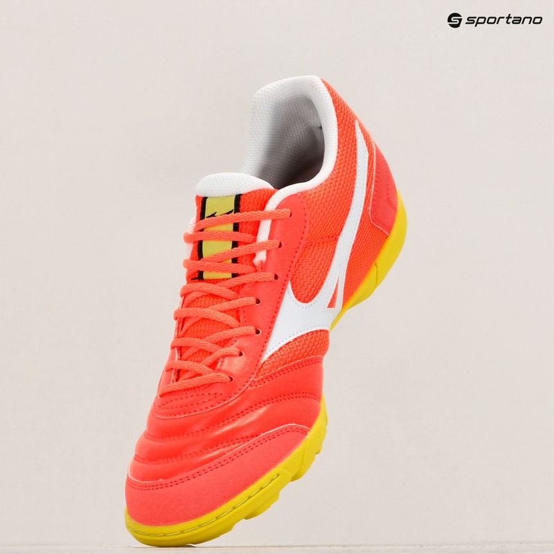 Ανδρικά ποδοσφαιρικά παπούτσια Mizuno Morelia Sala Club TF neon flame/λευκό 9