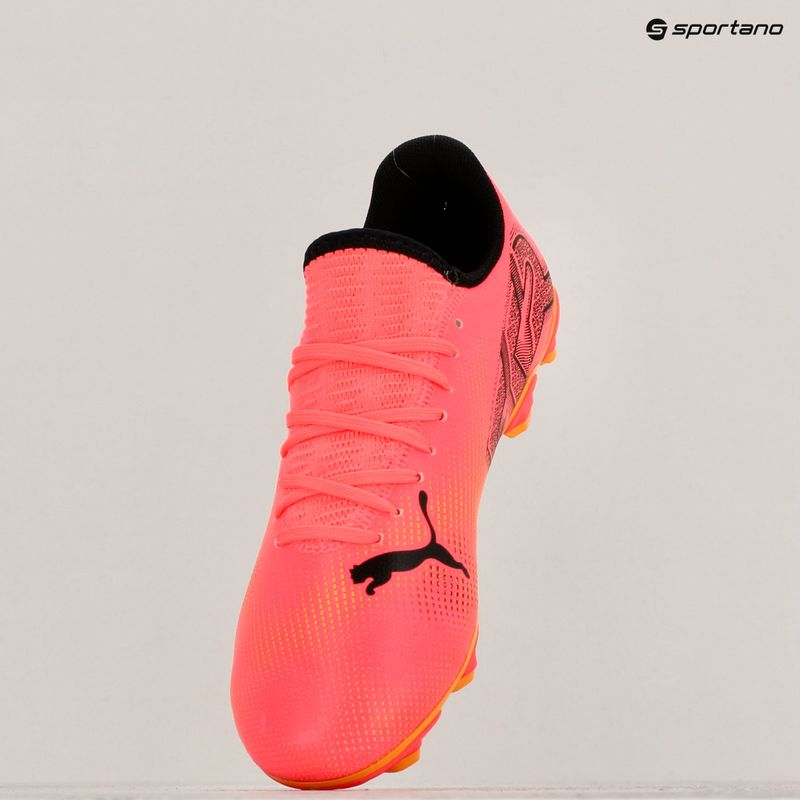 PUMA Future 7 Play FG/AG Jr παιδικές μπότες ποδοσφαίρου sunset glow/puma black/sun stream 16