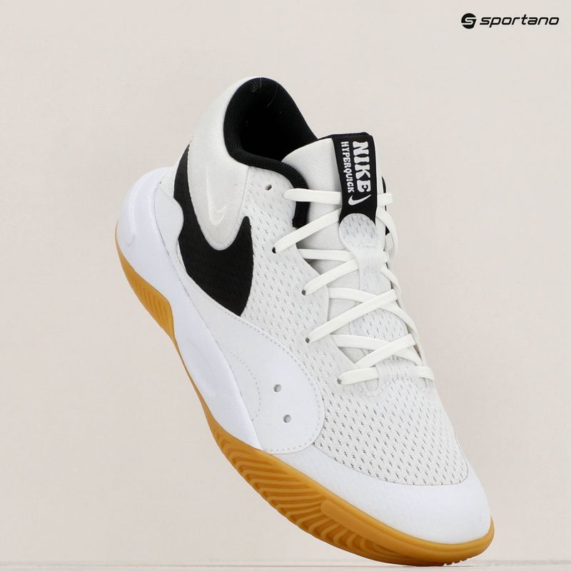 Nike Hyperquick Court Flight λευκά/μαύρα παπούτσια βόλεϊ 9