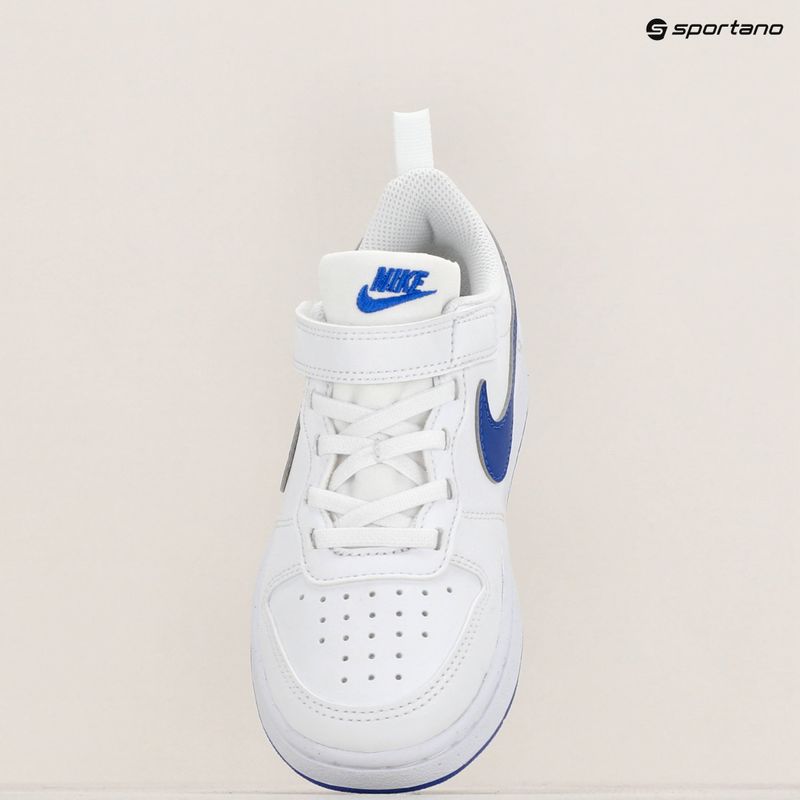 Παιδικά παπούτσια Nike Court Borough Low Recraft λευκό/hyper royal 9