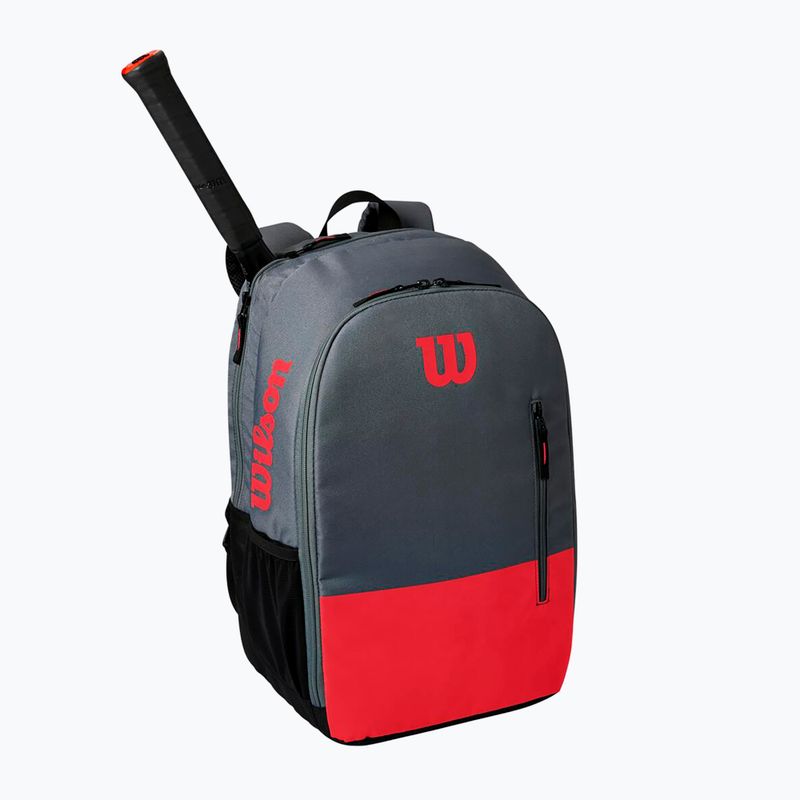 Wilson Team τένις σακίδιο πλάτης γκρι-κόκκινο WR8009904 7